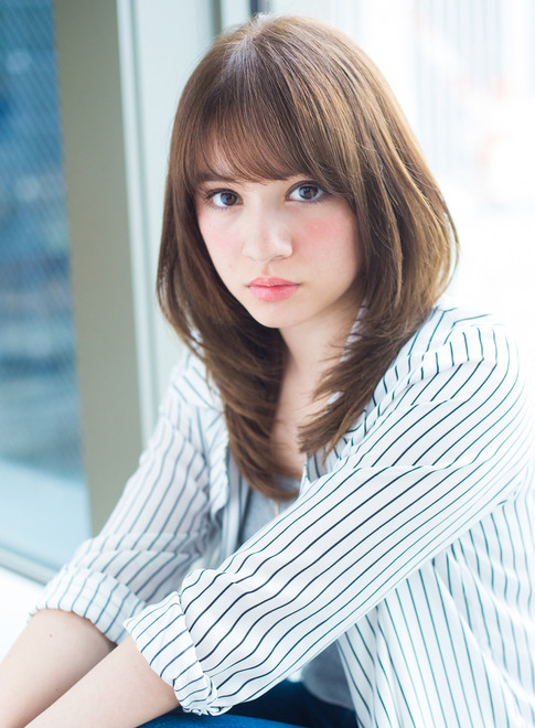 ミディアム ひし形ワンカールパーマ Afloat Japanの髪型 ヘアスタイル ヘアカタログ 21春夏