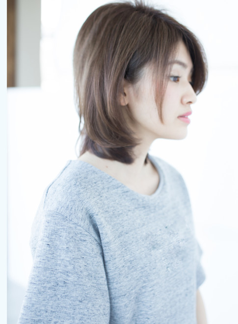 ミディアム ミディアムでひし形にするなら 縮毛矯正 Afloat Japanの髪型 ヘアスタイル ヘアカタログ 21春夏