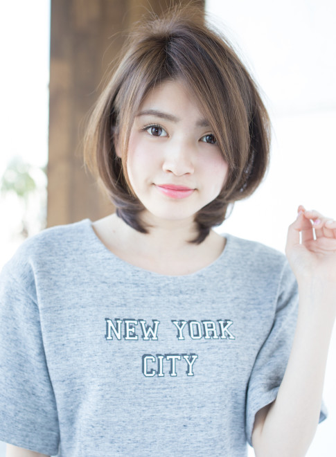 ミディアム ミディアムでひし形にするなら 縮毛矯正 Afloat Japanの髪型 ヘアスタイル ヘアカタログ 21春夏