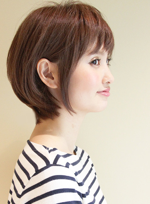 ボブ 大人女子 吉瀬美智子さん風のショートボブ Reunaの髪型 ヘアスタイル ヘアカタログ 21春夏