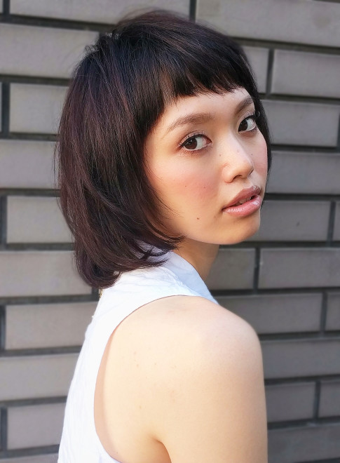 ボブ 暗髪マッシュボブ Red Hotの髪型 ヘアスタイル ヘアカタログ 22春夏