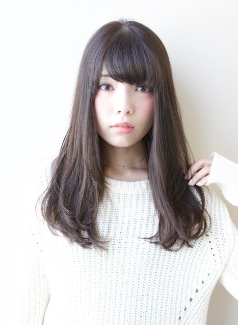 ロング ふんわり前髪パーマ Afloat Japanの髪型 ヘアスタイル ヘアカタログ 21春夏