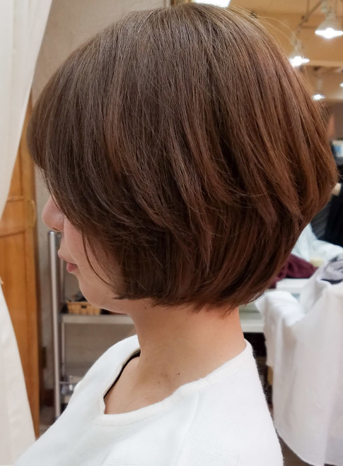 ボブ 波瑠さん風のひし形フォルムのショートボブ Virgoの髪型 ヘア