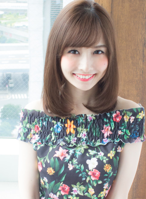 ミディアム 石原さとみさん風 ミディ Afloat Japanの髪型 ヘアスタイル ヘアカタログ 21春夏
