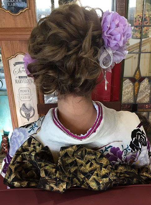 ロング 成人式アップスタイル Hair Designer S Ferryの髪型 ヘア