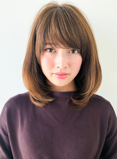ミディアム ひし形カットならおまかせ 内巻きヘア Afloat Japanの髪型 ヘアスタイル ヘアカタログ 21春夏