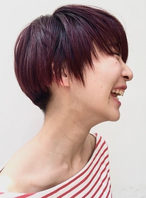 ベリーショート 個性的な髪型 赤髪のベリーショート Gokan Omotesando の髪型 ヘアスタイル ヘアカタログ 21春夏