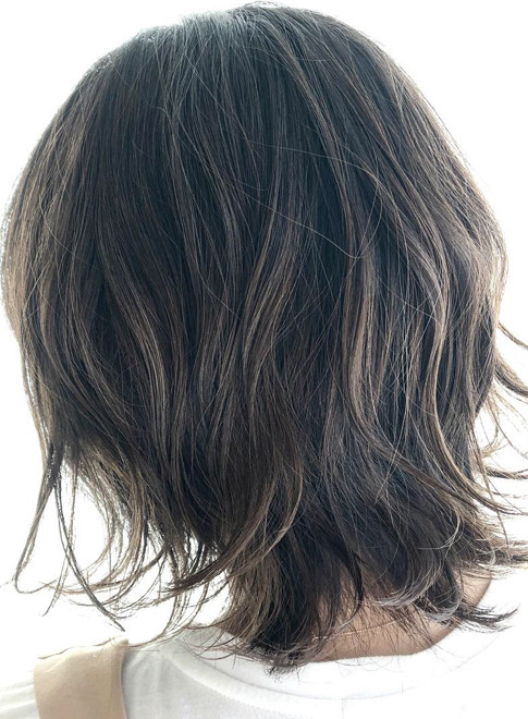 ボブ 3dカラー シルバーアッシュ Hair Produce Lapsetの髪型 ヘアスタイル ヘアカタログ 21秋冬