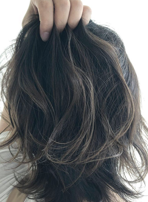 ボブ 3dカラー シルバーアッシュ Hair Produce Lapsetの髪型 ヘア