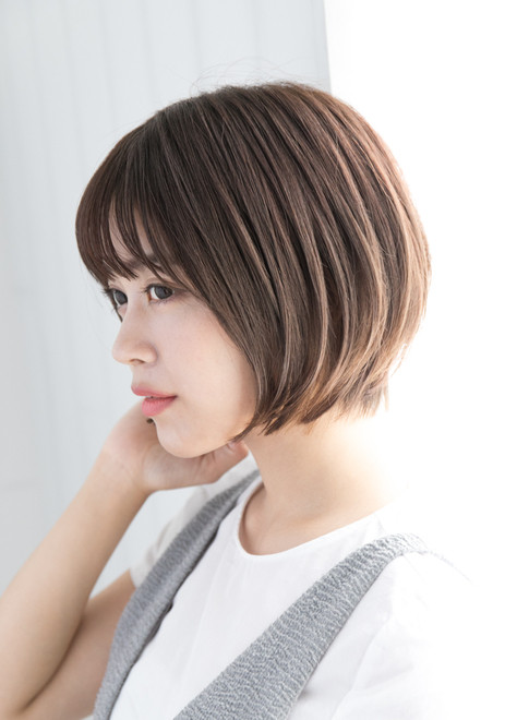 ボブ 大人ひし形シルエットショートボブ18 Garden Aoyamaの髪型 ヘアスタイル ヘアカタログ 21春夏