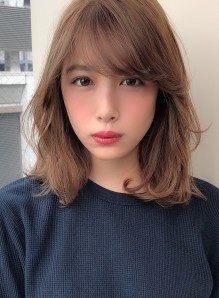 パーマヘア ミディアム 画像あり の髪型 ヘアスタイル ヘアカタログ情報 21春夏