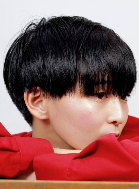 ベリーショート 個性的な髪型ツーブロックのベリーショート Gokan