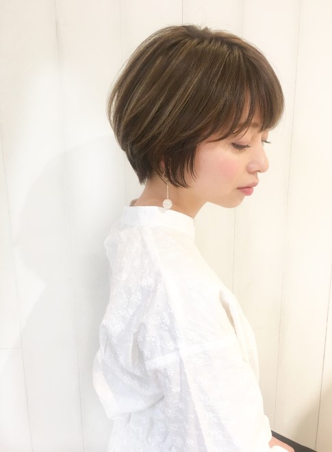 ショートヘア 小顔かわいい愛されカジュアルショートボブ Garden Aoyamaの髪型 ヘアスタイル ヘアカタログ 21春夏