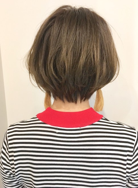ショートヘア 前髪ありの小顔かわいい丸みショートボブ Garden Aoyamaの髪型 ヘアスタイル ヘアカタログ 21春夏