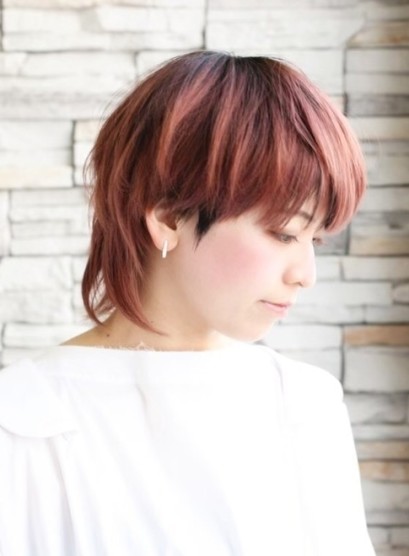 秋冬 今週１位のショート ショートボブ カラー 色味 レッド 赤の髪型は ヘアスタイルランキング ヘアカタログbeauty Navi