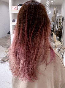 グラデーション ピンク 髪色 画像あり の髪型 ヘアスタイル ヘアカタログ情報 21春夏 2ページ目
