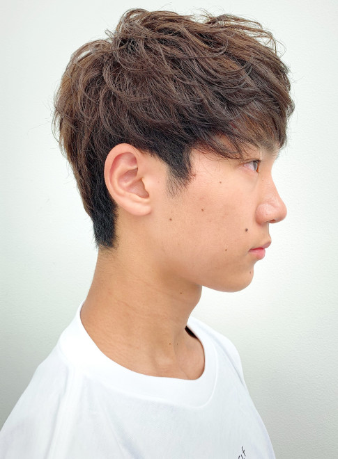 メンズ フェザーマッシュ ソフトツーブロック Atelier Ittowaの髪型