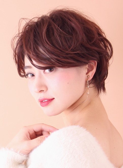 ショートヘア 大人ゆるふわショートボブ Beautrium 広尾店の髪型 ヘアスタイル ヘアカタログ 21春夏