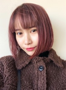 ピンク ボブ 内側 画像あり の髪型 ヘアスタイル ヘアカタログ情報 21秋冬