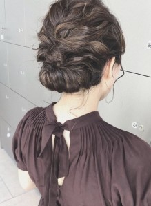 ミディアム 結婚式 面長 髪型 画像あり の髪型 ヘアスタイル ヘア