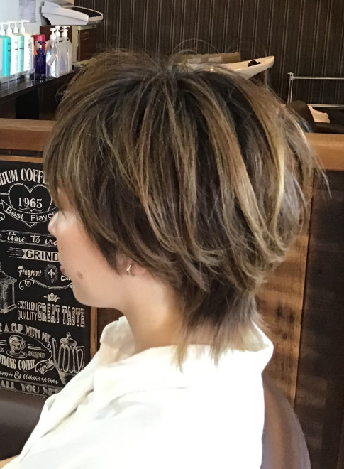 ショートヘア ショートカット マッシュウルフ Hair Designer S Ferryの髪型 ヘアスタイル ヘアカタログ 秋冬