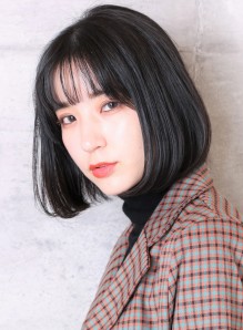 シースルーバング 黒髪 画像あり の髪型 ヘアスタイル ヘアカタログ情報 21春夏