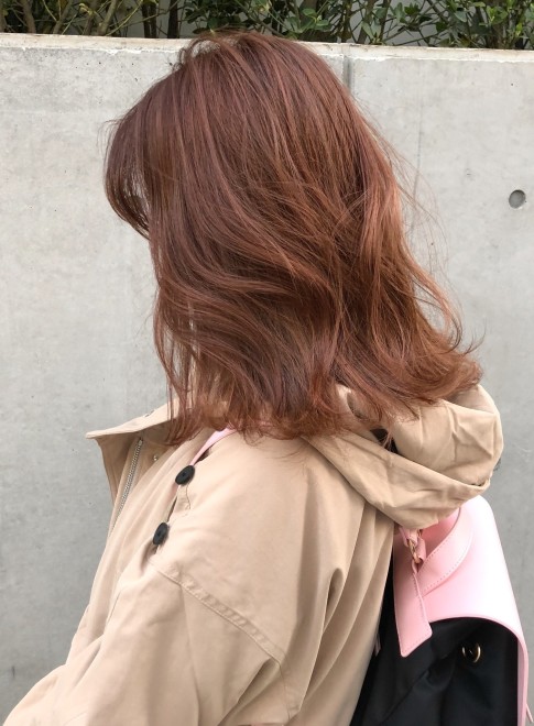 ミディアム 今が旬 オレンジカラー Blessの髪型 ヘアスタイル ヘアカタログ 21春夏