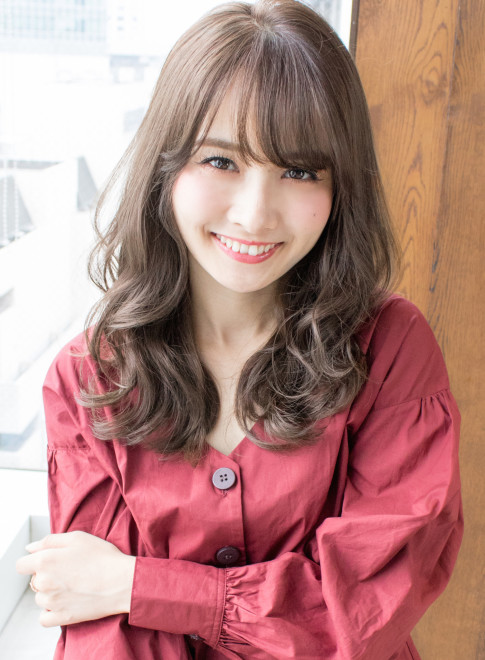 セミロング 大人かわいいセミウェーブ Afloat Japanの髪型 ヘアスタイル ヘアカタログ 21夏 秋