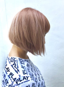 グラデーション ピンク ボブ 画像あり の髪型 ヘアスタイル ヘアカタログ情報 21春夏