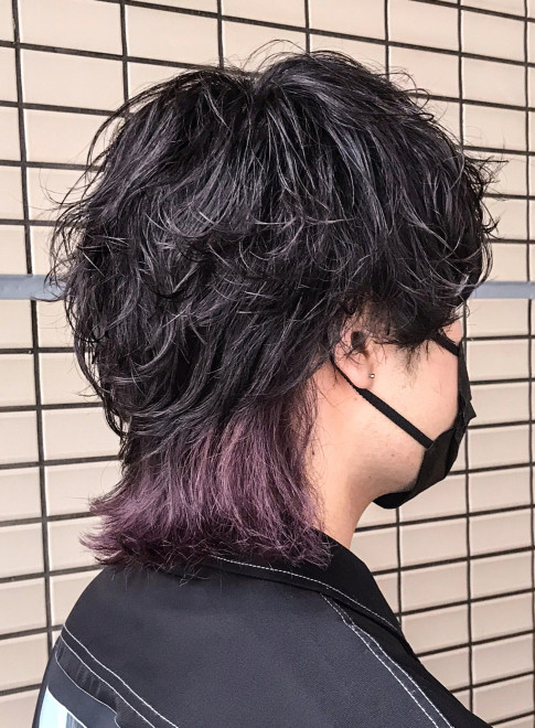 メンズ デザインツートンカラーマッシュウルフ Virgoの髪型 ヘアスタイル ヘアカタログ 2020秋冬