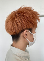 まばたき ペインティング ルーチン 髪の毛 オレンジ メンズ Himeji Entaku Jp