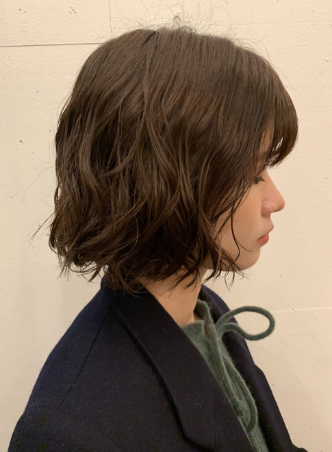 ボブ 朝のセットが楽になるナチュラルパーマ Gokan Omotesando の髪型 ヘアスタイル ヘアカタログ 21春夏