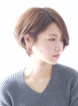ふんわりパーマ☆大人のショートボブ（髪型ショートヘア）