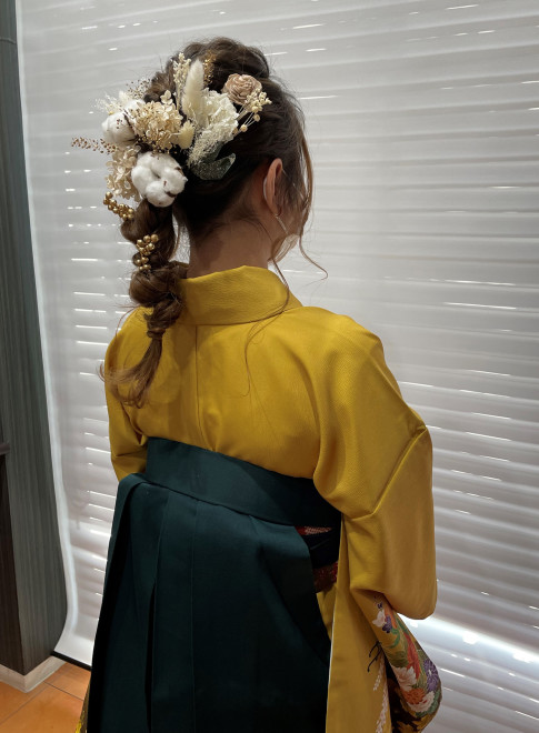 袴 髪型 ロング
