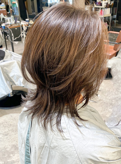 ミディアム 30代40代 ひし形ミディアムショート Afloat Ginzaの髪型 ヘアスタイル ヘアカタログ 22秋冬
