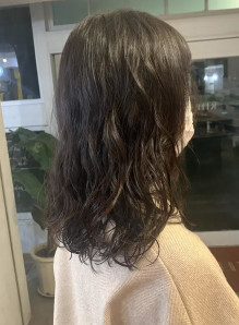 デジタルパーマ 前髪 画像あり の髪型 ヘアスタイル ヘアカタログ情報 21春夏