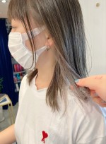 ポイントカラー ミディアム 画像あり の髪型 ヘアスタイル ヘアカタログ情報 21秋冬