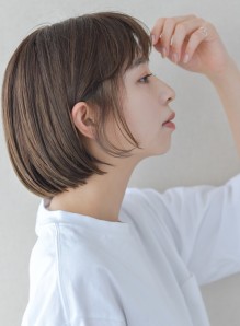 耳かけボブ 面長 画像あり の髪型 ヘアスタイル ヘアカタログ情報 22秋冬