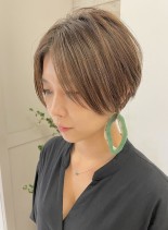 30代40代前髪長め☆大人ショート（髪型ショートヘア）