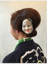 浜松まつりヘアセット（髪型ミディアム）